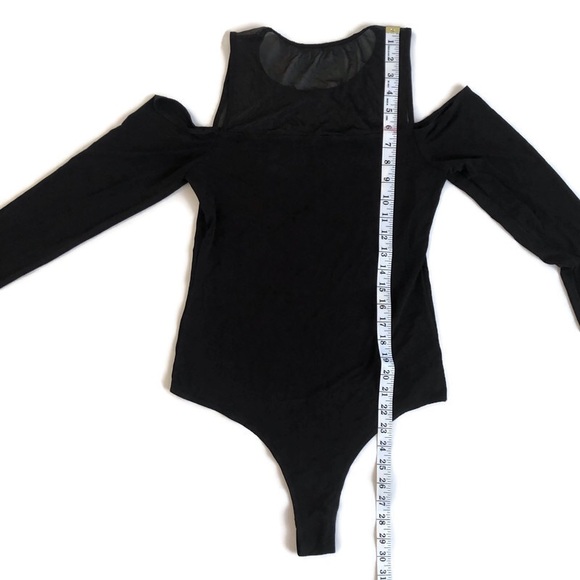 BCBGeneration Cold Shoulder Long Sleeve Bodysuit - Picture 8 of 10